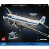 LEGO ICONS 11378 Aereo di Linea Douglas DC-3 PAN AM, Kit Modellismo Aeroplano da Collezione, Regalo per Adulti Fai Te [11378]