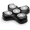 ZATEIRL Testina di ricambio compatibile con MANSCAPED The Dome Shaver, 5 lame magnetiche rotanti, accessorio per rasoio per testa calva, lavabile e impermeabile, installazione facile - 1 confezione