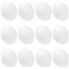Happyyami 12 Pezzi Uovo Finto Bianco in Plastico Leggero e Resistenti per Simulazione di Schiusa e Decorazioni per Pappagalli e Piccioni