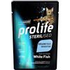 Generico Prolife Cat Sterilised Grain Free - confezione da 12 bustine da 85 gr. (Adulto, Pesce Bianco e Patate)