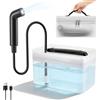 VeftBltrem Bidet elettrico da viaggio, bidet elettrico, portatile, per WC, doccetta musulmana con serbatoio d'acqua da 2,3 litri, per donne, uomini, bambini, bagno ed escursionismo, nero