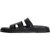 Tommy Hilfiger Uomo Sandali Adjustable Premium in Pelle, Nero (Black), 44