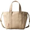 Calvin Klein Donna Borsa Tote Bag Webbing Strap Canvas Piccola, Beige (Khaki Canvas), Taglia Unica