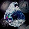 OPAL EMPIRE Gemma Naturale Fire Opal Nera Etiopica Grezza, 12,65 Ct 20x13 mm