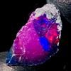 OPAL EMPIRE Opale Nera Opal Fire Grezzo Naturale Etiopia Bi-Colore 11 Ct 20x17 mm
