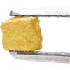 NATURAL ROSE CUT DIAMONDS Piccolo Diamante Grezzo A Forma Di Cubo Naturale 0,28ct Giallo Earthmine Diamond