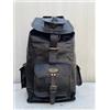 Fatto a mano Borsone Zaino Uomo In Vera Pelle Vintage Travel Nero 8x8x20 in