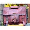 Fatto a mano 22 " Uomo Vintage IN Pelle Messenger a Tracolla Handmade Borsa