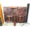 Fatto a mano 18 " Borsa Pelle Cartella Vintage Tracolla Penna Raccoglitori Phone Laptop Case