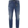 DIESEL Mharky 080AH Jeans Uomo W34 Blu Denim Cropped Distress