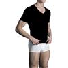 PEROFIL - 4Seasons New - T-Shirt Collo V Profondo Art. 24189 Cotone Elasticizzato (Nero, 7/XXL)