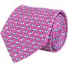 WITZROYS Cravatte eleganti da uomo in 100% seta con stampa di cani rosa acceso + confezione regalo, ideali per matrimoni, feste, appuntamenti, regali, Rosa, Regular Length - 59
