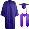 Generico Toga Laurea con Cappello da Laurea Toga da Università e Tocco Cappello Abito da Laurea Donna Uomo per Celebrazioni di Laurea Università vestibilità Comoda