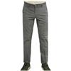 Il Granchio Pantaloni Chinos Popeline Elasticizzato in Microfantasia Stile Casual e Comfort Assoluto con Tasche Francesi Uomo Profumatore Saggio Grigio 56