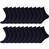 MEIION Lysea Calzini,Set di 5 Paia Calze Uomo,Calze Medie Traspiranti,Assorbenti e Antiodori,Comode per Lavoro,Corsa,Ciclismo e Sport Quotidiani