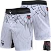 Mytra Fusion MMA Shorts Uomo Pantaloncini Cage Fighting per Bodybuilding, Allenamento Kickboxing Grappling Sport da Combattimento Muay Thai e Arti Marziali (IT, Testo, M, Regular, Regular, Nero/Rosso)