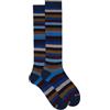 Gallo Calze lunghe uomo cotone blu righe pari