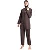 Generico Set di 3 Pezzi da Donna Burkini, Impermeabile, ad Asciugatura Rapida, Costume da Bagno con Tunica, Pantaloni, Cuffia da Nuoto, Costume da Bagno alla Moda da Donna Comodo