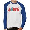 All+Every Jaws Shark Fin Logo Men's Baseball Long Sleeved T-Shirt