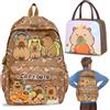 NTEVXZ Zaino Capibara, Capibara Lunch Bag Bambini, Zaino per Bambini,3D Impermeabile Bambino Zainetto, per Cancelleria per la Scuola
