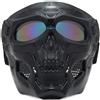 Maschera tattica sul viso, visiera con occhiali per airsoft e paintball, tiro