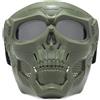 Maschera tattica sul viso, visiera con occhiali per airsoft e paintball, tiro