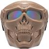 Maschera tattica sul viso, visiera con occhiali per airsoft e paintball, tiro
