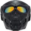 Maschera tattica sul viso, visiera con occhiali per airsoft e paintball, tiro