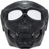 Maschera tattica sul viso, visiera con occhiali per airsoft e paintball, tiro