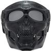 Maschera tattica sul viso, visiera con occhiali per airsoft e paintball, tiro