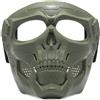 Maschera tattica sul viso, visiera con occhiali per airsoft e paintball, tiro