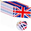 Trimming Shop Union Jack Mano Bandiere Confezione UK Inglese Piccolo Su Bastone SPORTS Evento