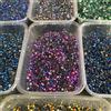 NONE DMC AB Colore Hotfix Strass SS6 SS10 SS16 SS20 Cristallo di Vetro Migliore Pietra Con Colla Su Flatback M-foild Presse a caldo Pietre