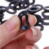 keepheart M3 M4 M5 M6 M8 M10 M12 M20 Rondella piatta in gomma plastica nera Distanziatore aereo Anello di guarnizione isolante per bullone a vite