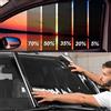 BUNPIG Pellicola tinta per vetri da 8 m per auto, pellicola per privacy per finestre, resistente ai graffi con blocco UV termico, pellicola parasole per parabrezza per auto oscurante