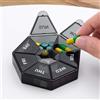 NONE 2/4 pezzi 7 giorni scatola di immagazzinaggio della pillola mini scatola dispenser di medicinali portatile da viaggio scatola sigillante in plastica multifunzione a sette scomparti