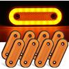 XUKEY 8 pz 12 V 24 V Ovale LED Luce Laterale Anteriore Posteriore Liquidazione Indicatore Laterale Lampada Luce di Parcheggio Rimorchio Rimorchio Camper Pickup Montaggio Superficiale