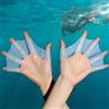 NONE Pinne da nuoto in Silicone Flipper uomo donna bambino piscina Sport allenamento professionale guanti palmati a mano con dita attrezzature per pagaie