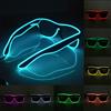 NONE 1PC lampeggiante EL Wire Led occhiali luminoso Party illuminazione decorativa Classic novità regalo luminoso LED Light Up Party occhiali da sole