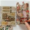 NONE 20 fogli Libro di adesivi in PET vintage Diario fai da te Farfalla INS Album Scrapbooking Adesivi decorativi in carta con materiale floreale retrò