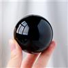 NONE Sfera di ossidiana nera naturale grande sfera di cristallo pietra curativa pietra preziosa 30/40/50mm cristallo di ossidiana decorativo in vetro decorazioni per la casa