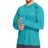 NONE T-shirt da uomo UPF50+ Performance Felpa con cappuccio Manica lunga T-shirt casual con protezione solare da corsa Felpa con cappuccio ad asciugatura rapida Protezione solare Abbigliamento da pesca