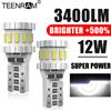 TEENRAM 12W T10 W5W Piccole lampade 3400LM Lampade super luminose 6000K Illuminazione a 360 gradi 12V Canbus Nessun errore Accessori auto