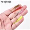 Spinpoler Singolo Ago Coda Verme Micro 44mm Richiamo di Pesca Ajing Piccolo Pesce di Roccia Silicone Isca Esca Artificiale Luminoso Jig 20pc
