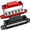 Daiertek Barra collettrice 400A Blocco distribuzione alimentazione 12V 6 x 5/16" (M8) Borchie terminali Barra collettrice marina da 12 Volt positiva e negativa per barca
