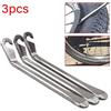 NONE 3PCS Strumento per rimuovere il tubo della leva della gomma della bicicletta Strumenti di riparazione delle ruote per ciclismo su strada MTB in acciaio inossidabile Apriscatole per pneumatici per bici
