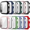 PEO Vetro temperato + copertura per Apple Watch 9 8 41mm 45mm 42mm 38mm PC paraurti protezione schermo custodia iWatch serie 7 6 5 4 se 44mm 40mm