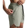 NONE Pantaloncini Pantaloncini singoli in tessuto ad asciugatura rapida Tinta unita Corsa Fitness Sport Pantaloni casual da cinque quarti in stile americano per uomo