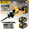 MELLWIN 3600W Cordless Brushless Elettrico Sega Alternativa 12000SPM Legno Tubo di Metallo Sega Strumento Per Makita 18V Batteria Spille