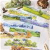 Confezione da 10 adesivi bellissimo paesaggio paesaggio naturale diario spazzatura fai da te scrapbooking materiale scolastico collage adesivi di cancelleria